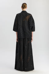 Victoria Oversize Long Shirt - Black