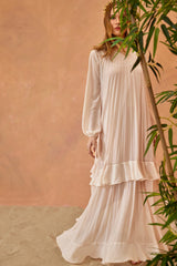 Seville Relaxed Fit Long Sleeve Dress - Pink