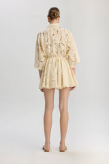 Rome Oversized Short Jumpsuit - Beige