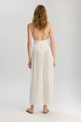 Carmen Side Tie Pareo Skirt - White