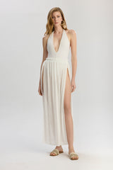 Carmen Side Tie Pareo Skirt - White