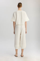 Tokyo Short Sleeve V Neck Crop Jacket - White