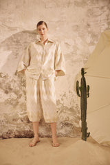 Madrid Oversize Long Fit Shirt - Gold