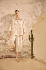 Madrid Oversize Long Fit Shirt - Gold