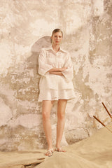 Victoria Oversize Long Fit Shirt - White