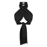 Amalfi Cross Neck Bustier Top - Black