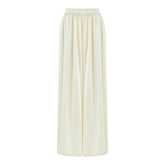 Istanbul Loose Fit Elastic Waist Long Pants - Beige