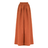 Marrakesh Loose Fit Elastic Waist Long Pants - Brick
