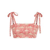 Palermo Bustier Crop Top - Red