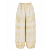 Madrid Loose Fit Elastic Waist Pants - Gold