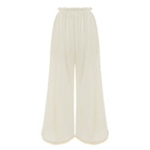 Rio Elastic Waist Long Pants - Beige