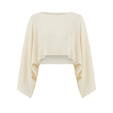 Rio Loose Fit Long Sleeve Blouse - Beige