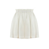 Soho Loose Fit Elastic Waist Line Shorts - White