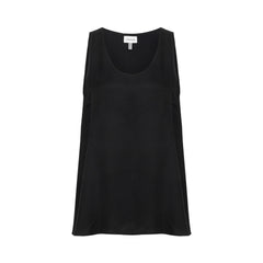 Soho Loose Fit Longline Tank Top - Black