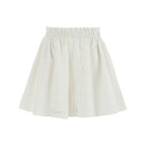 Victoria Elastic Waist Loose Fit Shorts – White