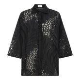 Victoria Oversize Long Shirt - Black