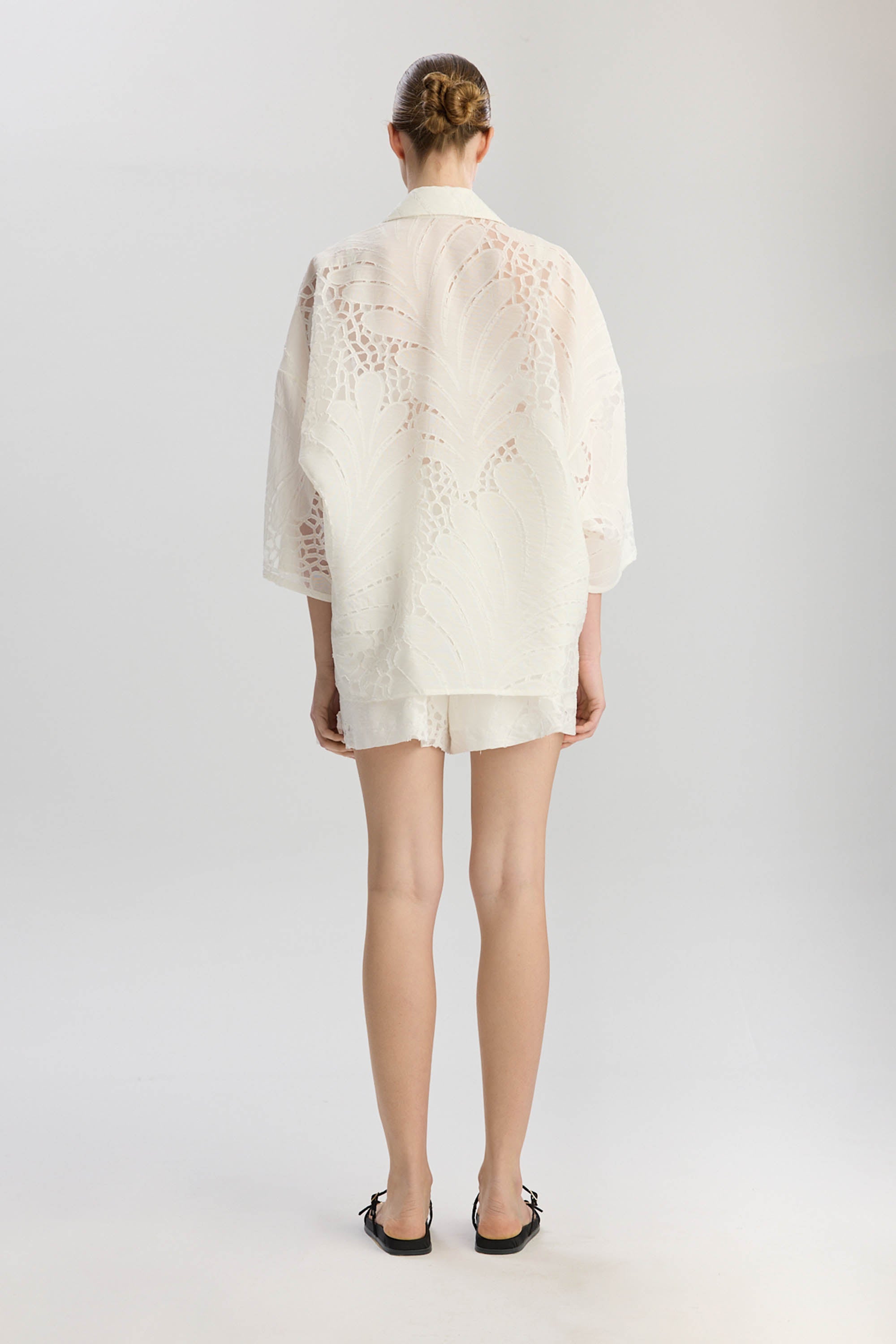 Victoria Oversize Long Fit Shirt - White