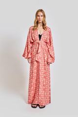 Palermo Long Sleeve Caftan - Red