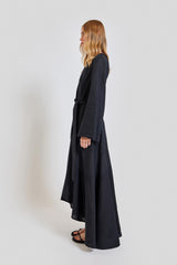 Monte Carlo Loose Fit V Neck Long Dress - Black