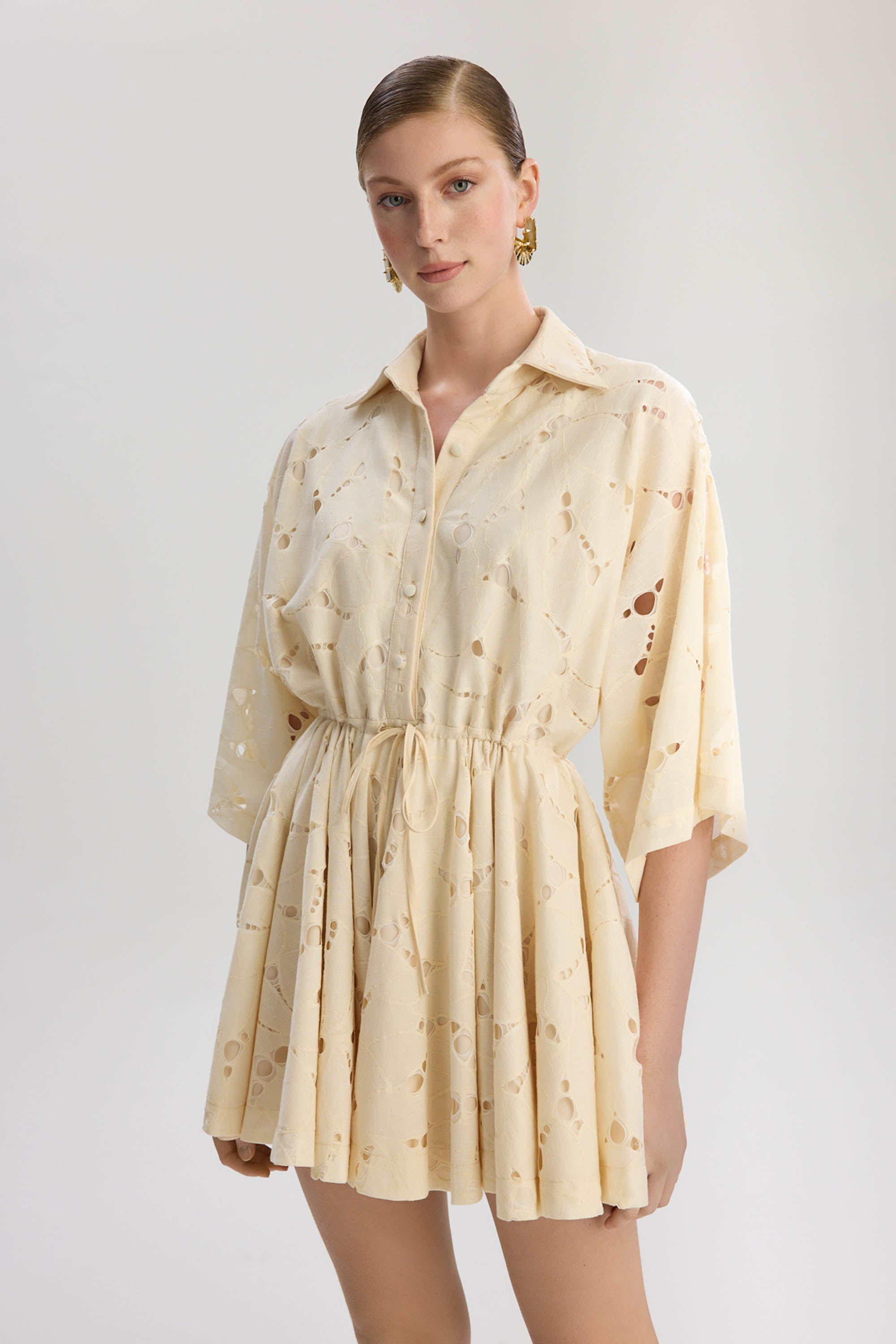 Rome Oversized Short Jumpsuit - Beige