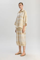 Madrid Oversize Long Fit Shirt - Gold