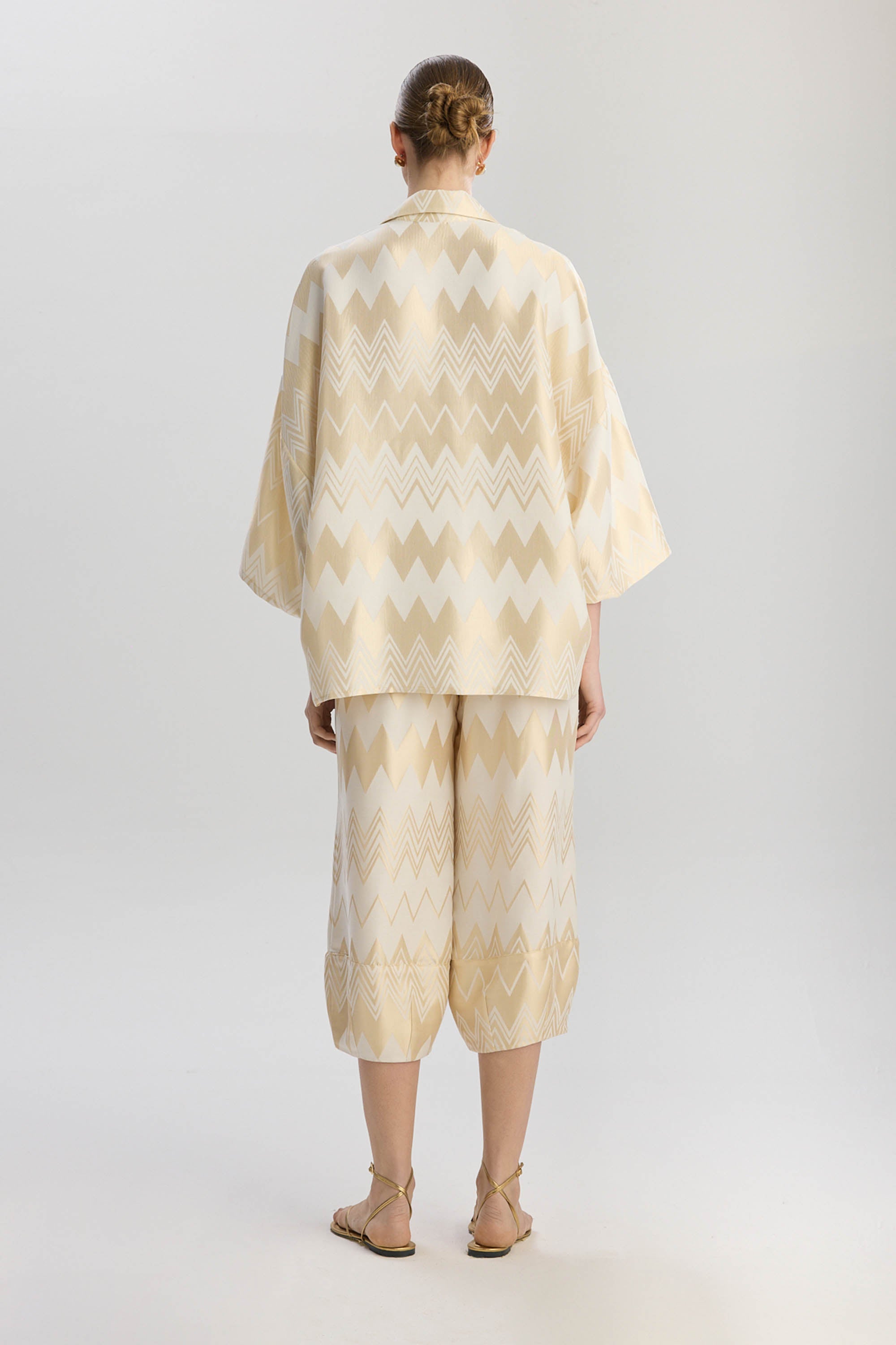 Madrid Oversize Long Fit Shirt - Gold
