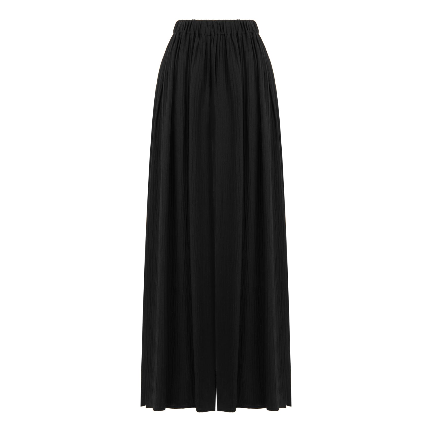 Amalfi Loose Fit Elastic Waist Pants - Black