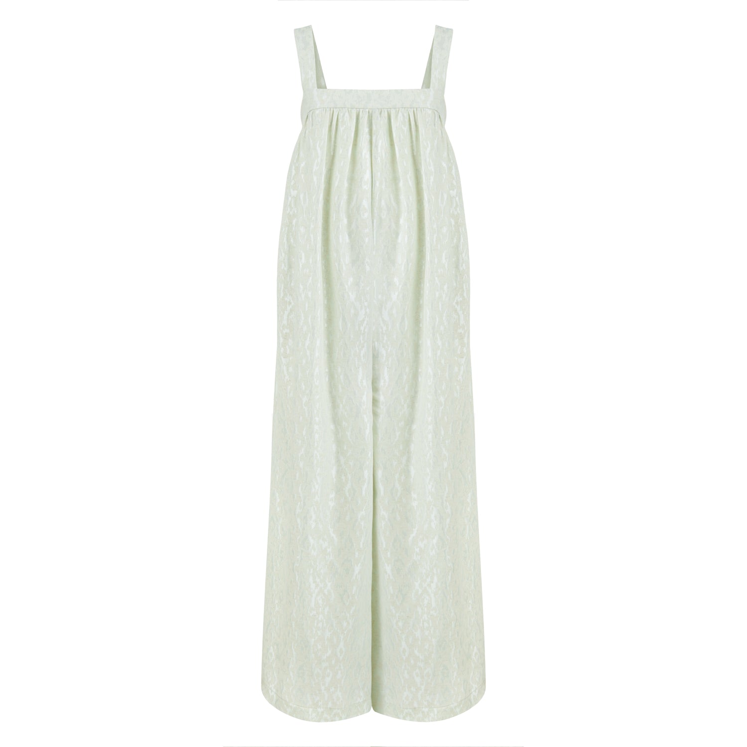 Marseille Baggy Style Square Neck Jumpsuit - Mint