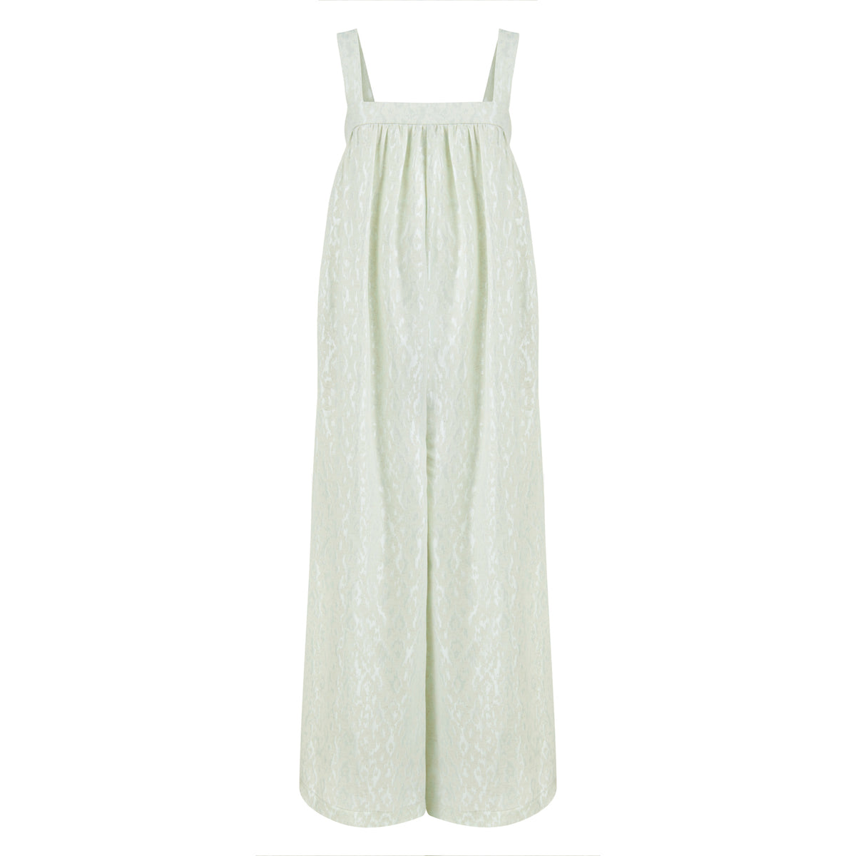 Marseille Baggy Style Square Neck Jumpsuit - Mint