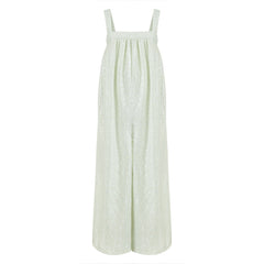 Marseille Baggy Style Square Neck Jumpsuit - Mint