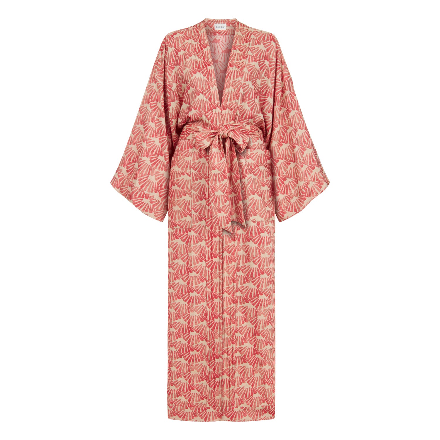 Palermo Long Sleeve Caftan - Red