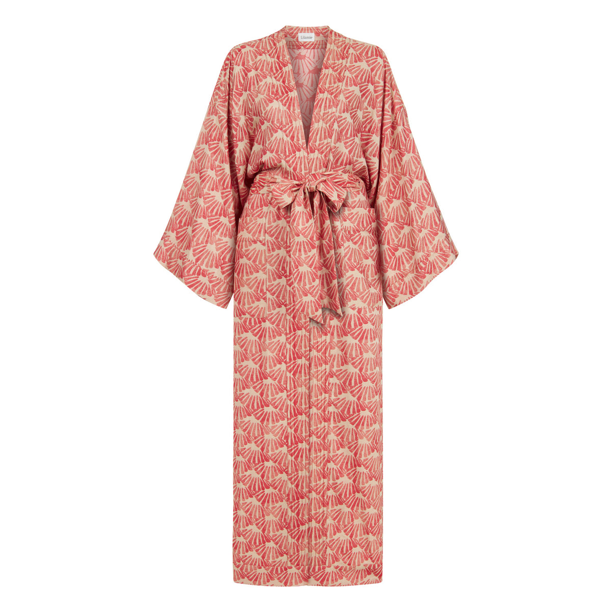 Palermo Long Sleeve Caftan - Red
