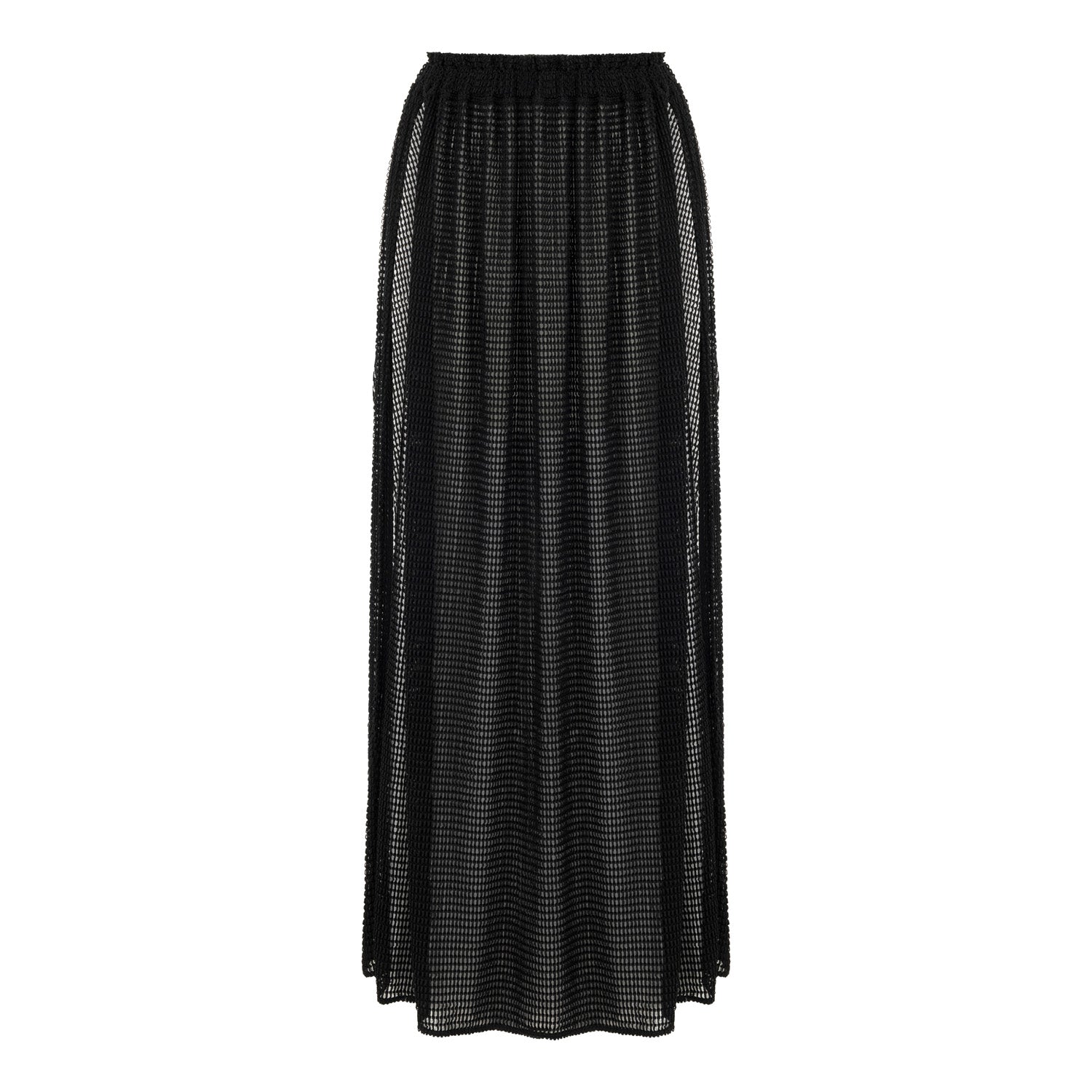 Carmen Side Tie Pareo Skirt - Black