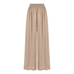 Carmen Loose Fit Elastic Waist Long Pants - Cinnamon