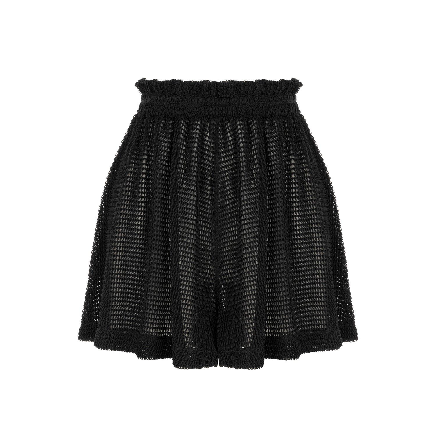 Carmen Loose Fit Elastic Waist Shorts - Black