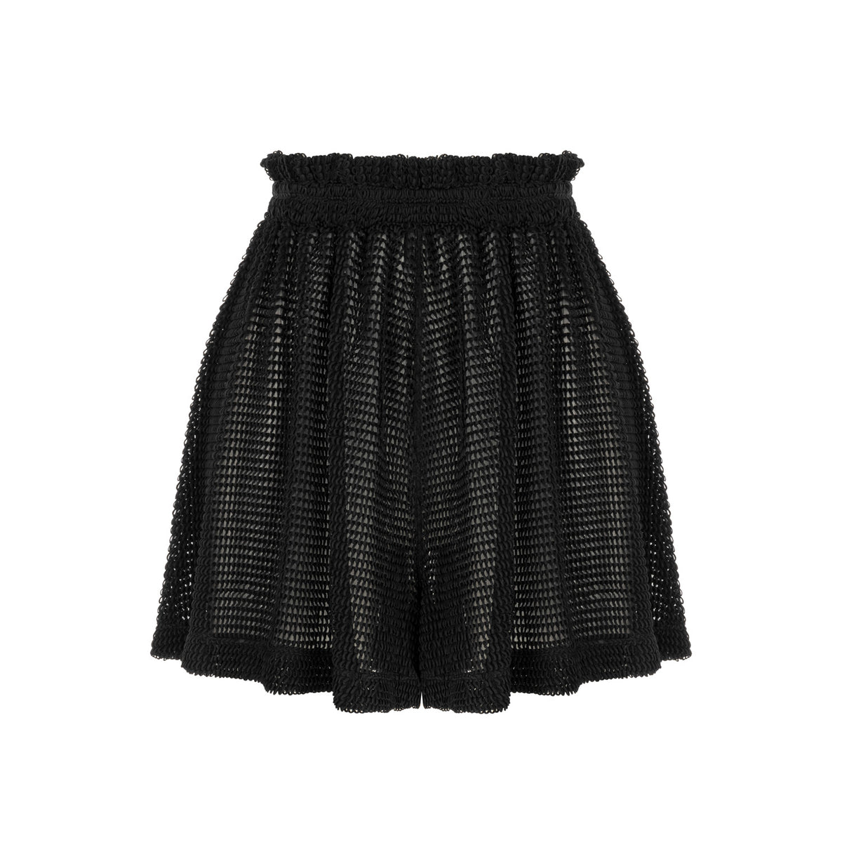 Carmen Loose Fit Elastic Waist Shorts - Black