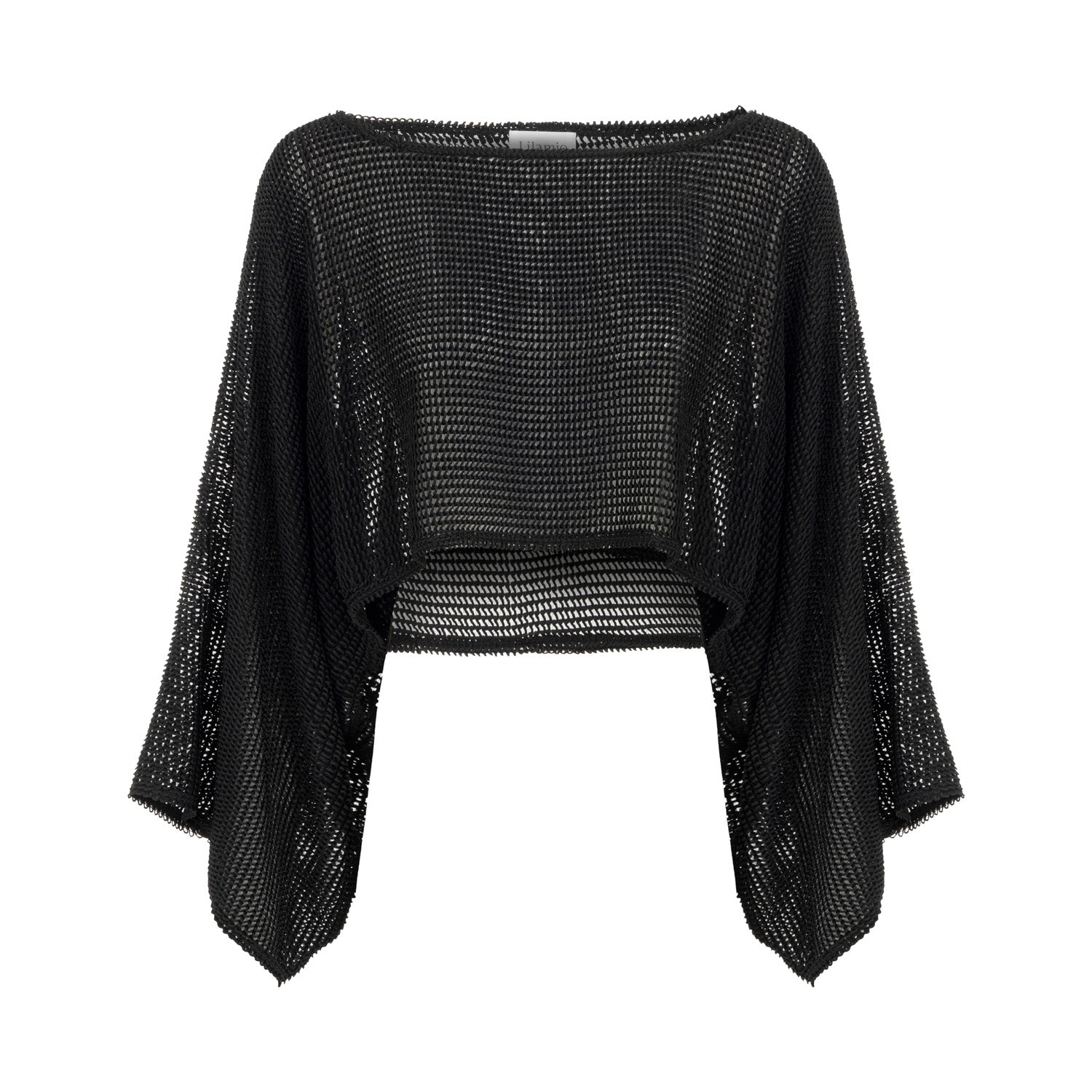 Carmen Loose Fit Long Sleeve Blouse - Black