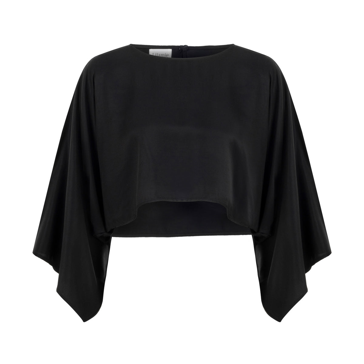 Soho Loose Fit Boat Neck Blouse - Black