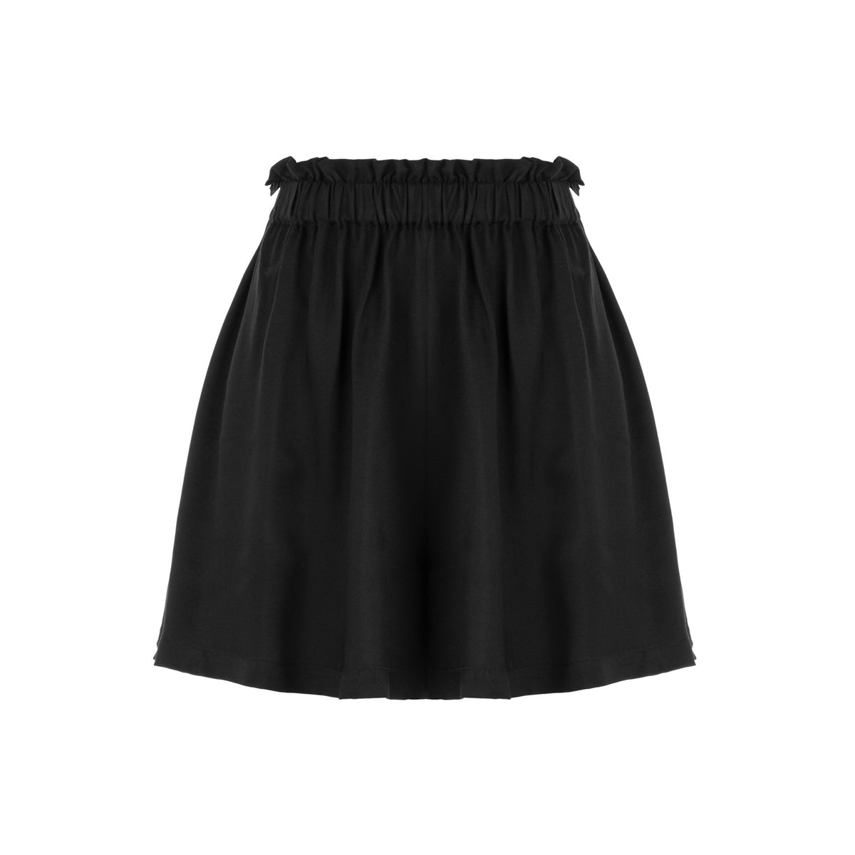 Soho Loose Fit Elastic Waist Line Shorts - Black