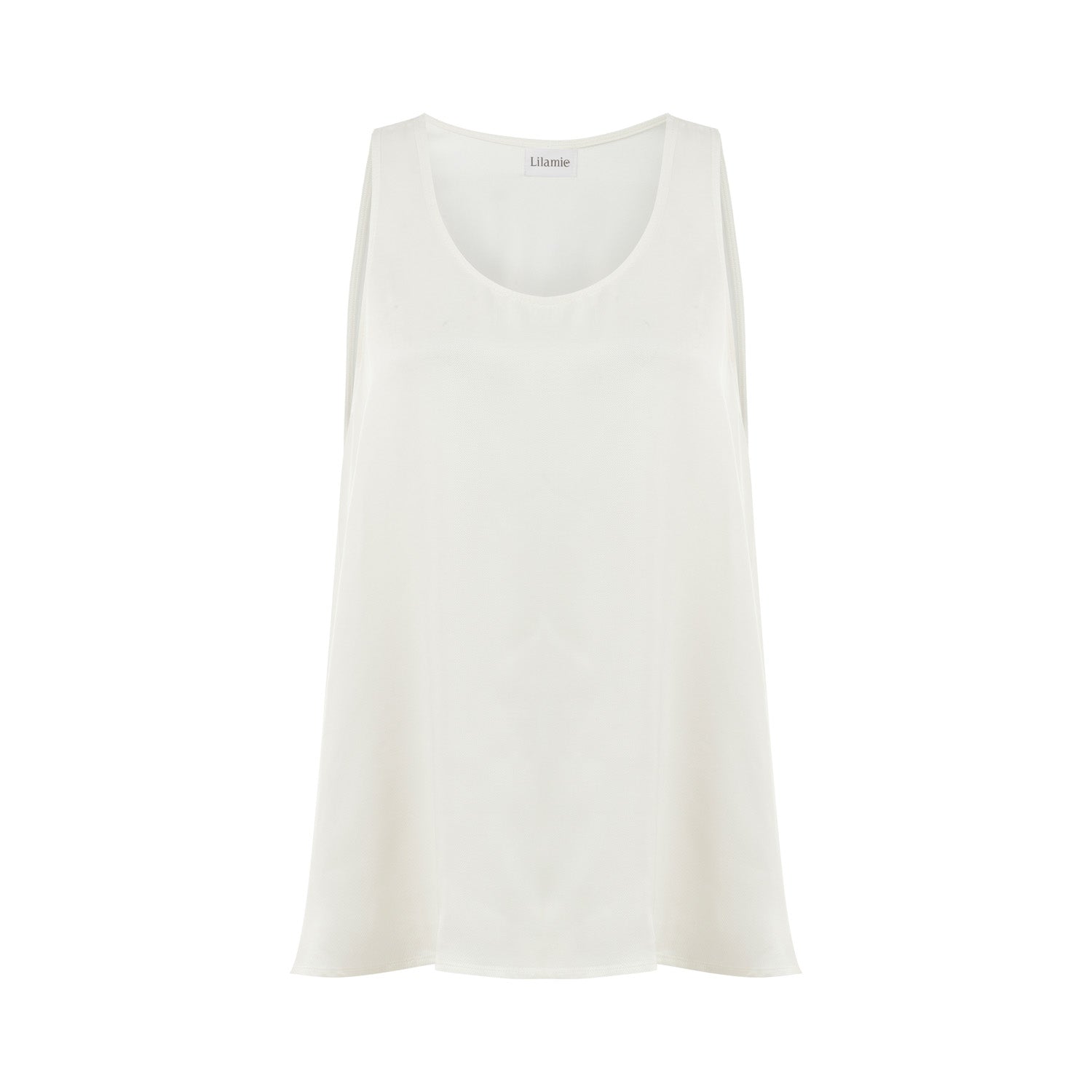 Soho Loose Fit Longline Tank Top - White
