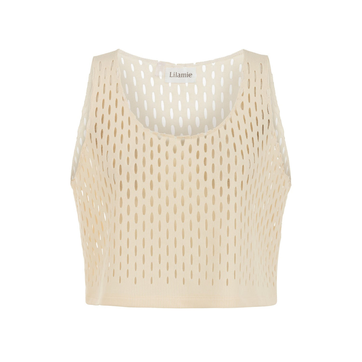 Tulum Loose Fit Sleevless Tank Top - Beige