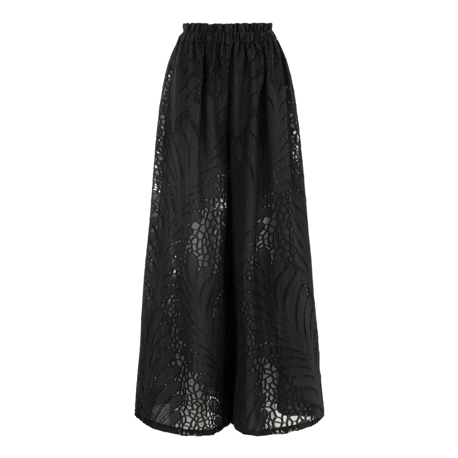 Victoria Elastic Waist Relaxed Fit Pants – Black