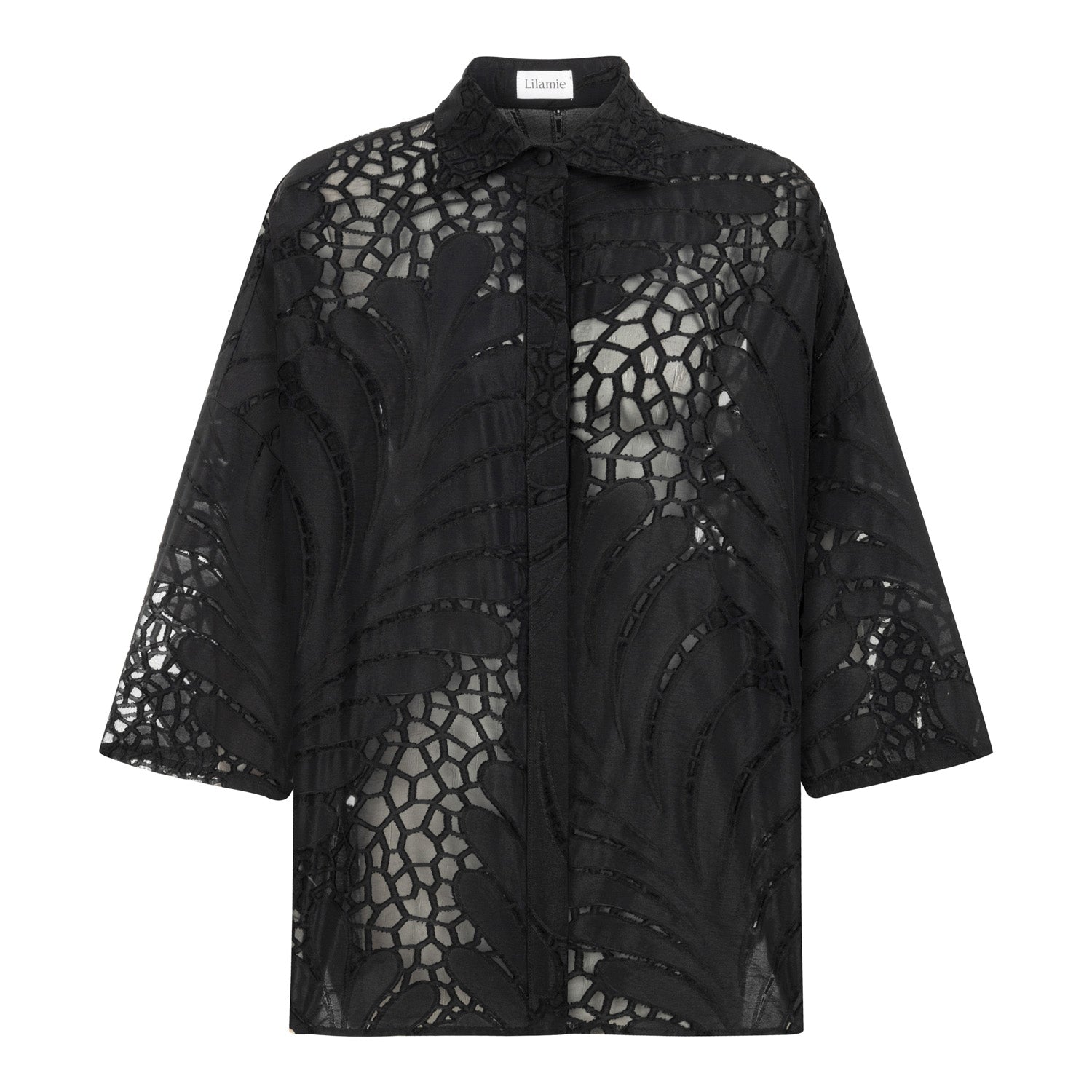 Victoria Oversize Long Shirt - Black