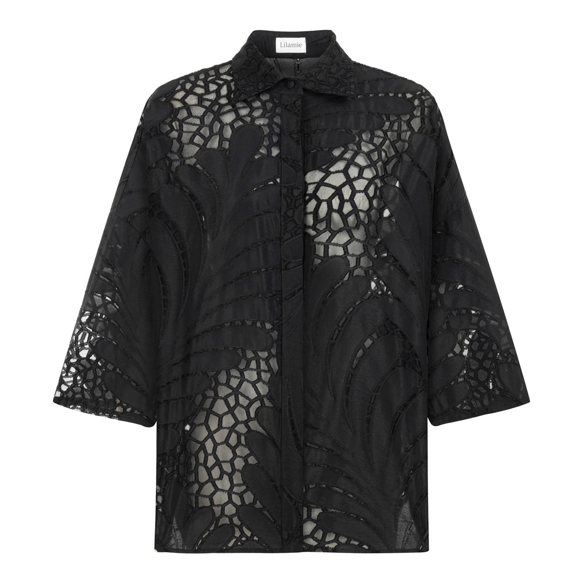 Victoria Oversize Long Shirt - Black