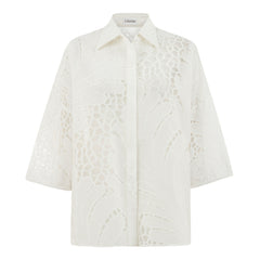 Victoria Oversize Long Fit Shirt - White